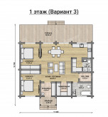 Дом из клееного бруса VZ-321